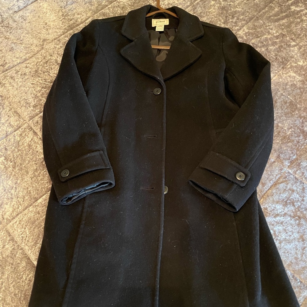 L.L Bean black coat